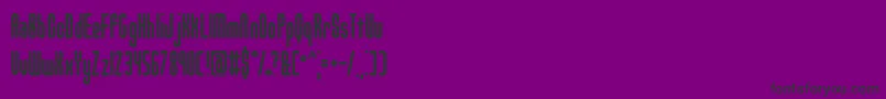 UnanimousInvertedBrk Font – Black Fonts on Purple Background