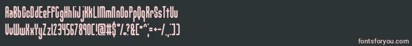UnanimousInvertedBrk Font – Pink Fonts on Black Background