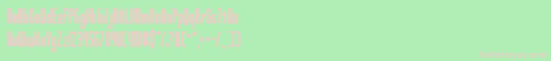 UnanimousInvertedBrk Font – Pink Fonts on Green Background