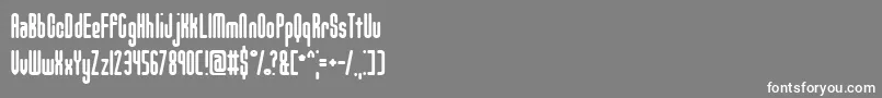 UnanimousInvertedBrk Font – White Fonts on Gray Background