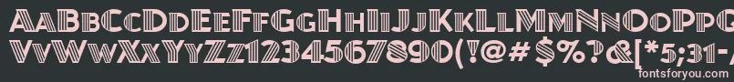 JuanitadecoitcTt Font – Pink Fonts on Black Background