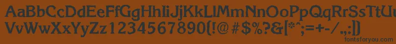 KorinthantiqueBold Font – Black Fonts on Brown Background