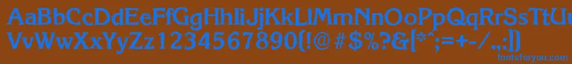 KorinthantiqueBold Font – Blue Fonts on Brown Background