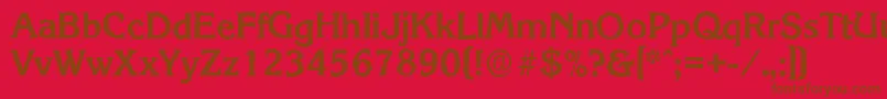 KorinthantiqueBold Font – Brown Fonts on Red Background