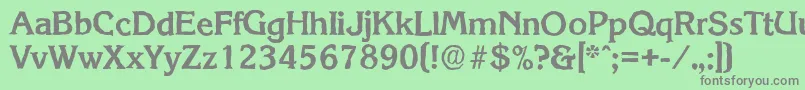 KorinthantiqueBold Font – Gray Fonts on Green Background