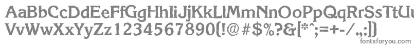 KorinthantiqueBold Font – Gray Fonts on White Background