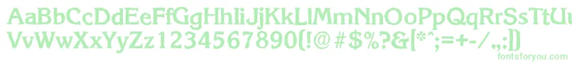 フォントKorinthantiqueBold – 緑のフォント