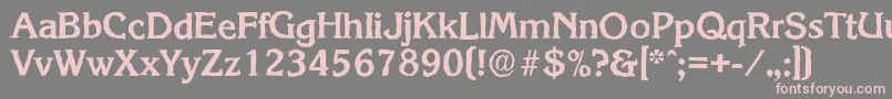 KorinthantiqueBold Font – Pink Fonts on Gray Background