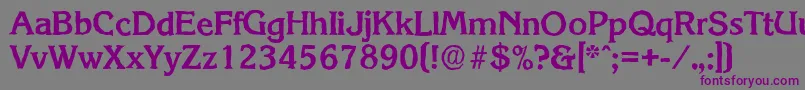 KorinthantiqueBold Font – Purple Fonts on Gray Background