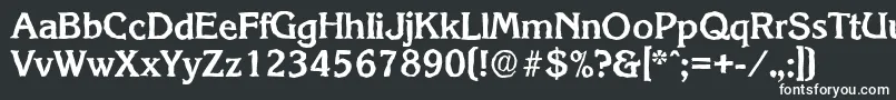 KorinthantiqueBold Font – White Fonts on Black Background