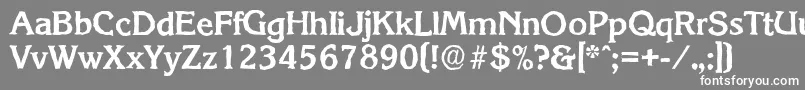 KorinthantiqueBold Font – White Fonts on Gray Background