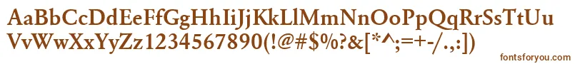 Urwgaramondtdem Font – Brown Fonts on White Background