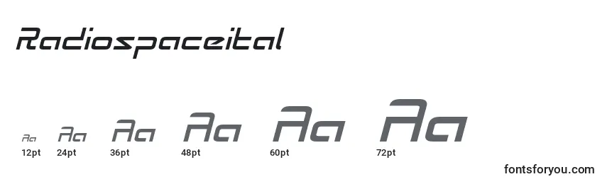 Radiospaceital Font Sizes