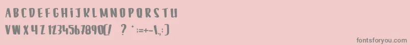 fuente LeSilenceDesCafards – Fuentes Grises Sobre Fondo Rosa