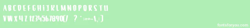Más sobre la fuente LeSilenceDesCafards fuente LeSilenceDesCafards – Fuentes Blancas Sobre Fondo Verde