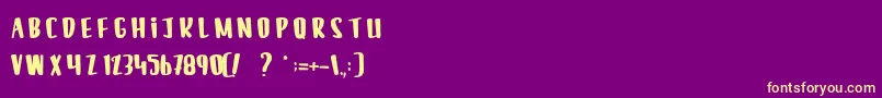 Más sobre la fuente LeSilenceDesCafards fuente LeSilenceDesCafards – Fuentes Amarillas Sobre Fondo Morado