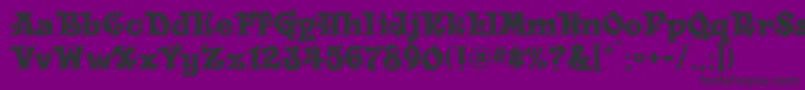 Carousel Font – Black Fonts on Purple Background