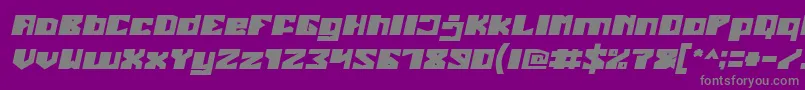 Police EnormousBoldItalic – polices grises sur fond violet