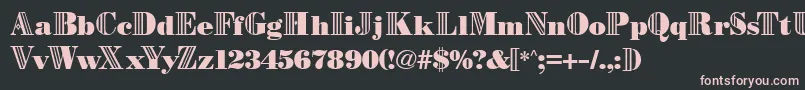 Orwell Font – Pink Fonts on Black Background