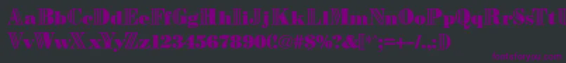 Шрифт Orwell – фиолетовые шрифты на чёрном фоне
