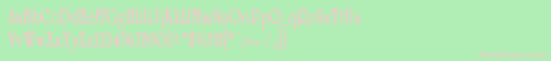 Whitman Font – Pink Fonts on Green Background