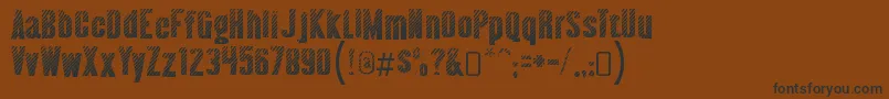 AlmontewoodgrainRegular Font – Black Fonts on Brown Background