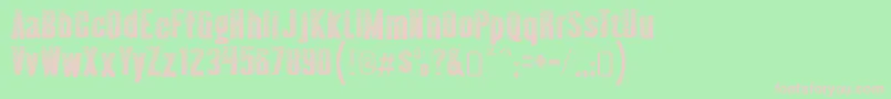 AlmontewoodgrainRegular Font – Pink Fonts on Green Background