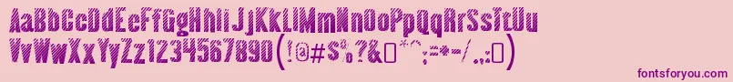 AlmontewoodgrainRegular Font – Purple Fonts on Pink Background