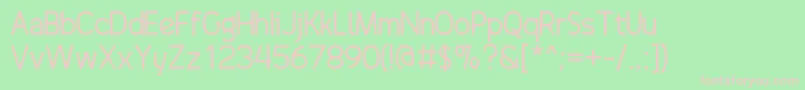 DrakoheartRevofitSolid Font – Pink Fonts on Green Background