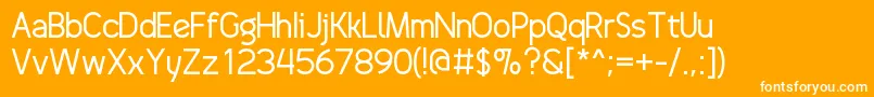 DrakoheartRevofitSolid Font – White Fonts on Orange Background