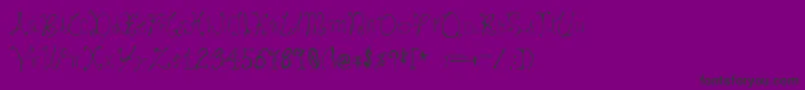 Bray Font – Black Fonts on Purple Background