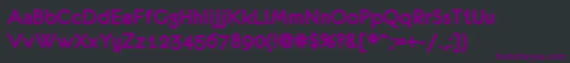 Шрифт EurofurenceBold – фиолетовые шрифты на чёрном фоне