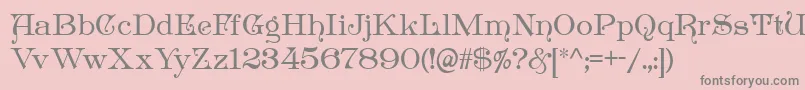 Antikvarika Font – Gray Fonts on Pink Background