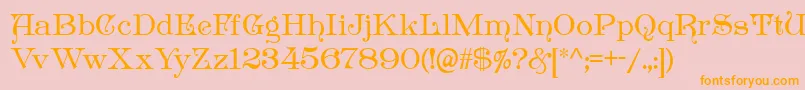 Antikvarika Font – Orange Fonts on Pink Background