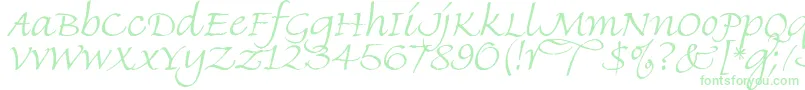 FineHandLet-Schriftart – Grüne Schriften