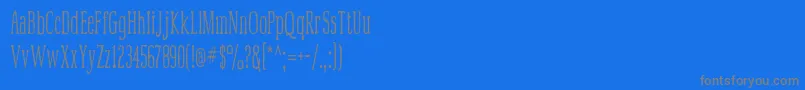 Mcfoodpoisoning3 Font – Gray Fonts on Blue Background