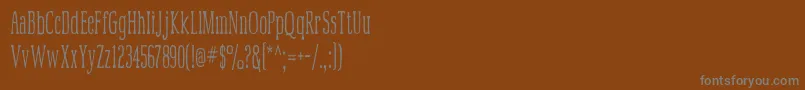Mcfoodpoisoning3 Font – Gray Fonts on Brown Background