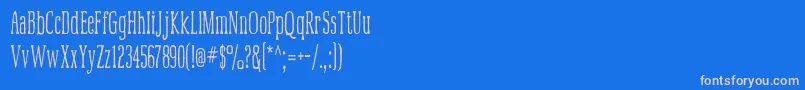 Mcfoodpoisoning3-Schriftart – Rosa Schriften auf blauem Hintergrund