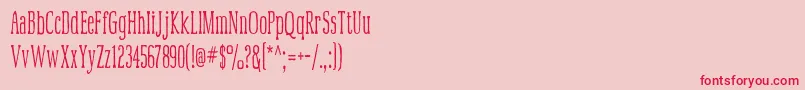 Mcfoodpoisoning3 Font – Red Fonts on Pink Background