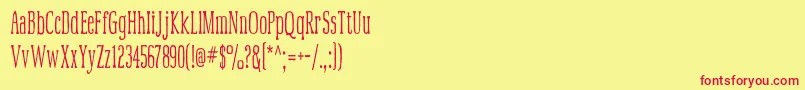 Mcfoodpoisoning3-Schriftart – Rote Schriften auf gelbem Hintergrund