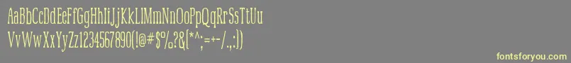 Mcfoodpoisoning3-Schriftart – Gelbe Schriften auf grauem Hintergrund