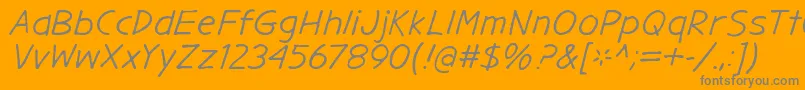 GargleExIt Font – Gray Fonts on Orange Background
