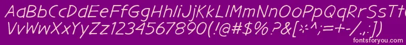 GargleExIt Font – Pink Fonts on Purple Background