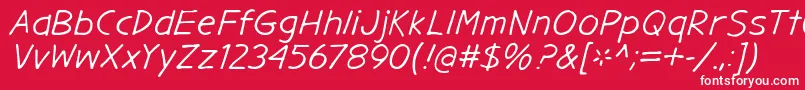 GargleExIt Font – White Fonts on Red Background