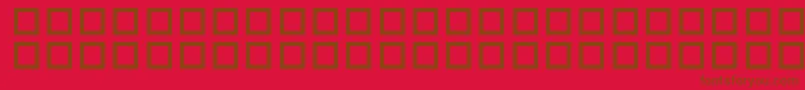 PfSstar1 Font – Brown Fonts on Red Background