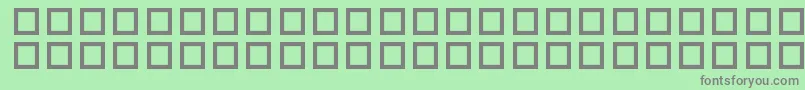フォントPfSstar1 – 緑の背景に灰色の文字
