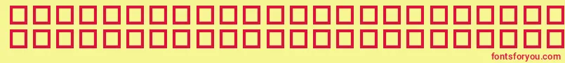 PfSstar1-Schriftart – Rote Schriften auf gelbem Hintergrund