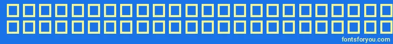 Шрифт PfSstar1 – жёлтые шрифты на синем фоне