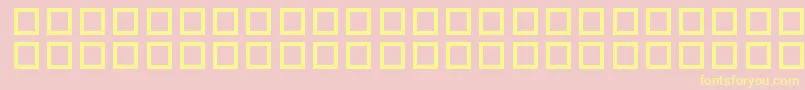 Fonte PfSstar1 – fontes amarelas em um fundo rosa