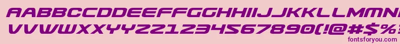 Usuziexpandital Font – Purple Fonts on Pink Background